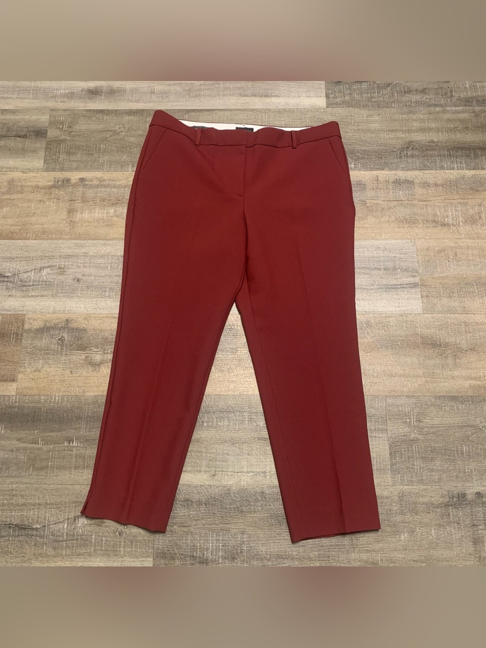 Talbots Hampshire Ankle Pants Burgundy Women’s Petite Size 14P